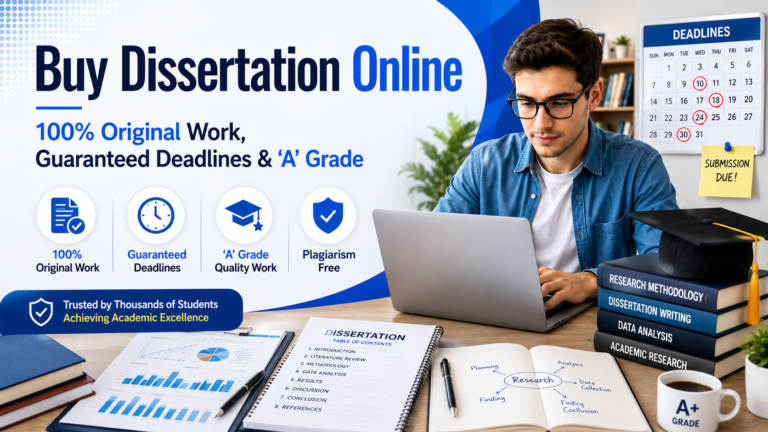 Buy Dissertation Online for 100% Original Work, Guaranteed Deadlines & ‘A’ Gra